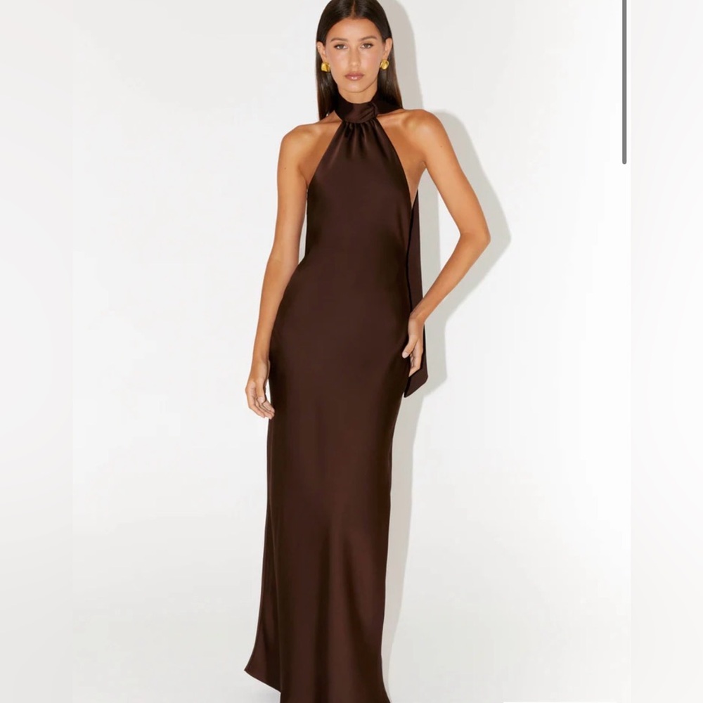 Brand new! Peppermayo Keena Scarf Maxi Dress - Chocolate